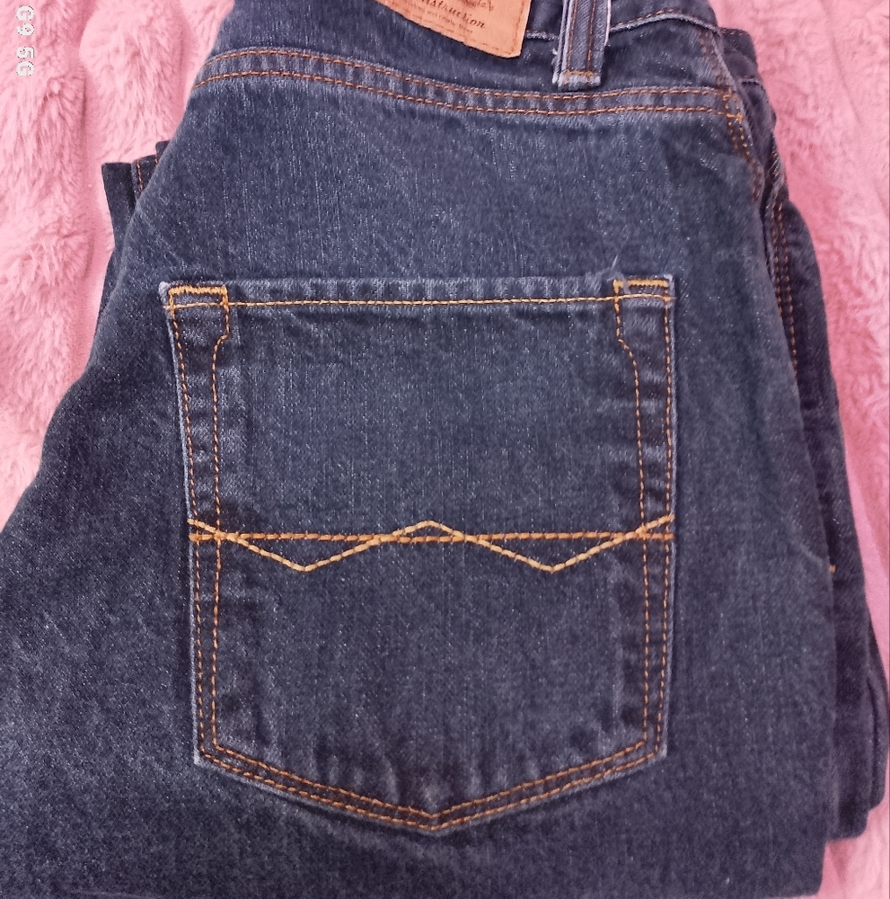Men's Slim Fit Dark Blue Jeans